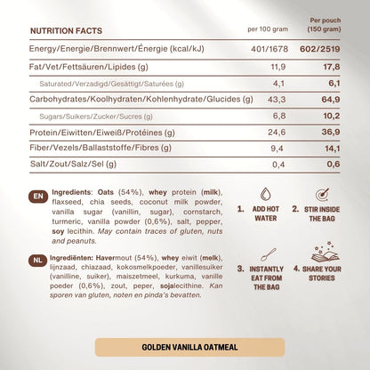 Expeditieontbijt - Golden Vanilla Proteïne Oats
