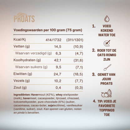 Chocolate Overload Proteïne Oats - Havermout - PROATS