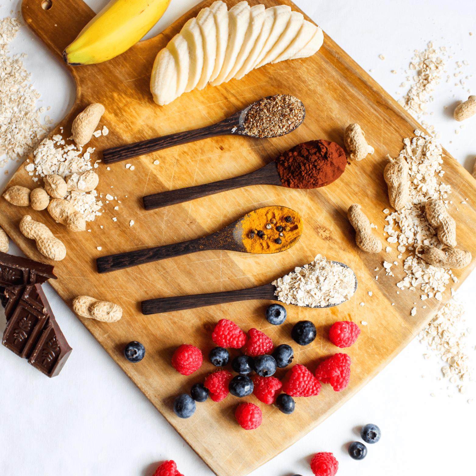 Plank met ingredienten PROATS